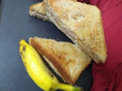 Honey banana sandwich