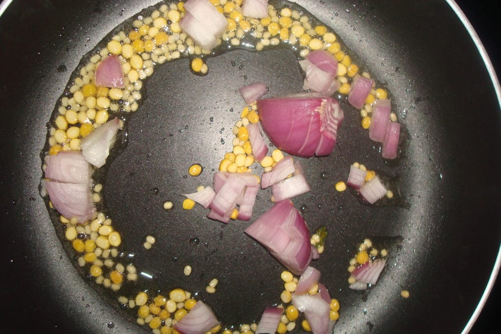 mint coriander chutney add onion