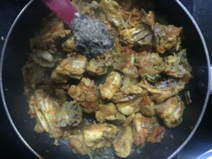 Country chicken pepper fry