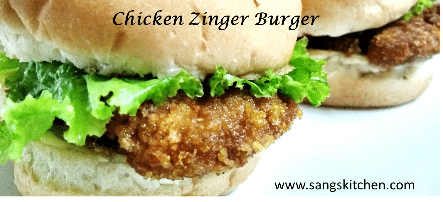Chicken zinger burger