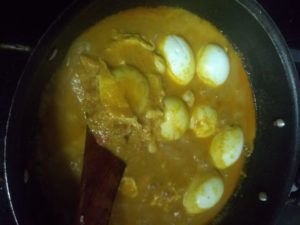 egg gravy -stir carefully