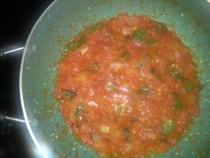 tomato kurma - cooked