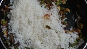 Capsicum pulao - rice