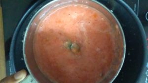 Palak paneer - tomato paste