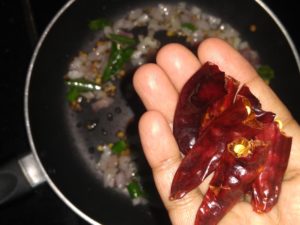 Sundal-red chillies
