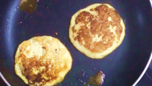 2 ingredient pancake -cooked