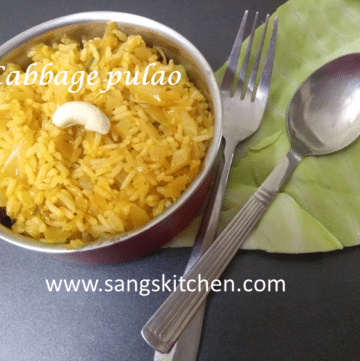 cabbage pulao