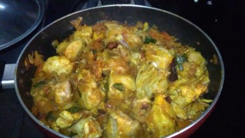 chicken chukka - cooked without water