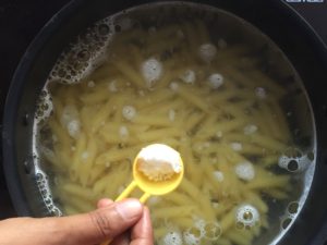 White sauce pasta -salt,oil