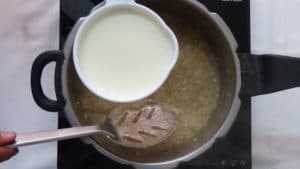 Sweet pongal -milk