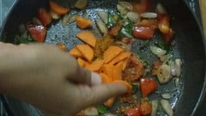 Tiffin sambar -carrot