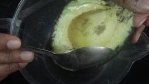 Avocado smoothie - scoop