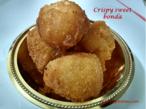 Crispy sweet bonda - feature