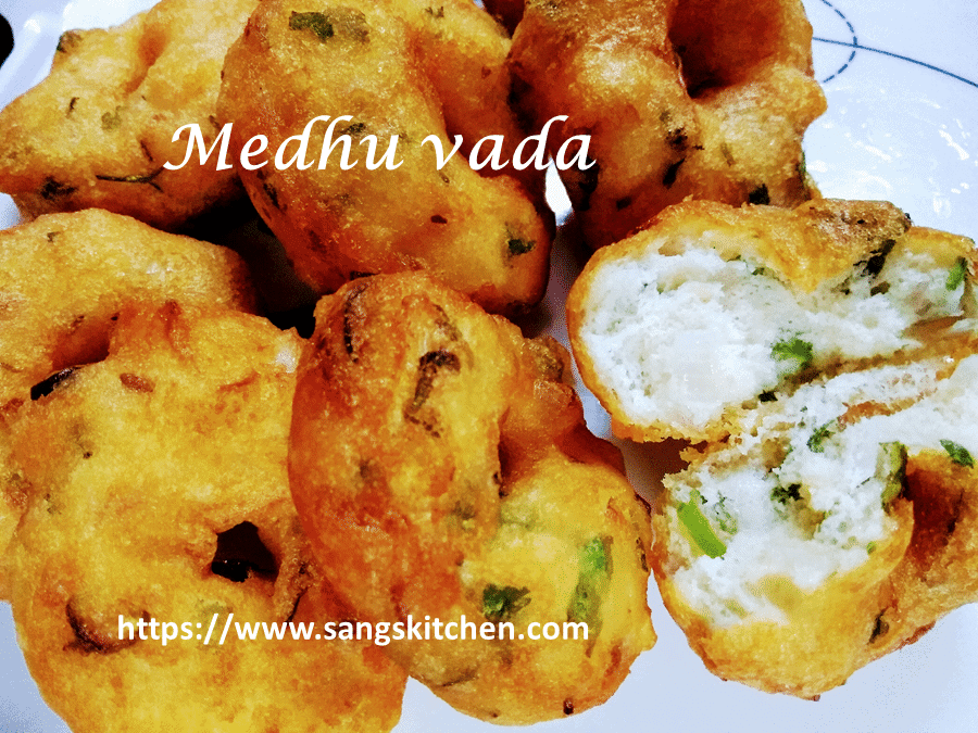 Medhu Vadai | Medu Vada | Ulundu Vada Recipe - Sangskitchen