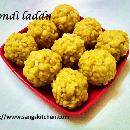 Boondi laddu | Boondi ladoo | How to make boondi laddu - sangskitchen