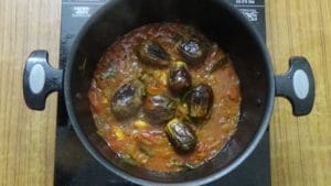 Ennai kathirikai -brinjals cooked