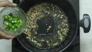 Potato podimas -green chilli