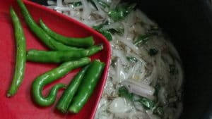 Rava upma -green chilli
