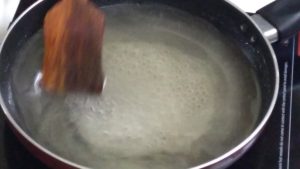 Mysore Pak - melting sugar
