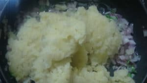 Aloo paratha -mashed potato