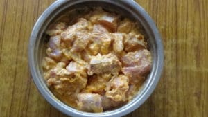 Mutton curry -marination