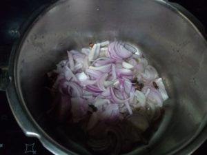 Hyderabad chicken biryani- onions