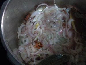 Hyderabad chicken biryani- fry