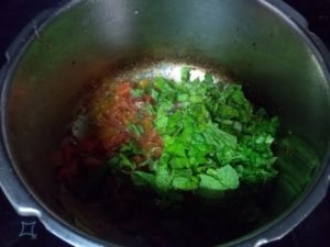 Hyderabad chicken biryani- mint&coriander
