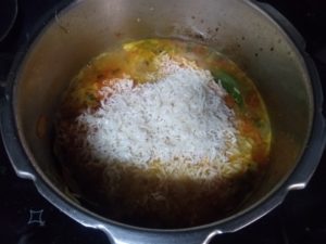 Hyderabad chicken biryani- rice
