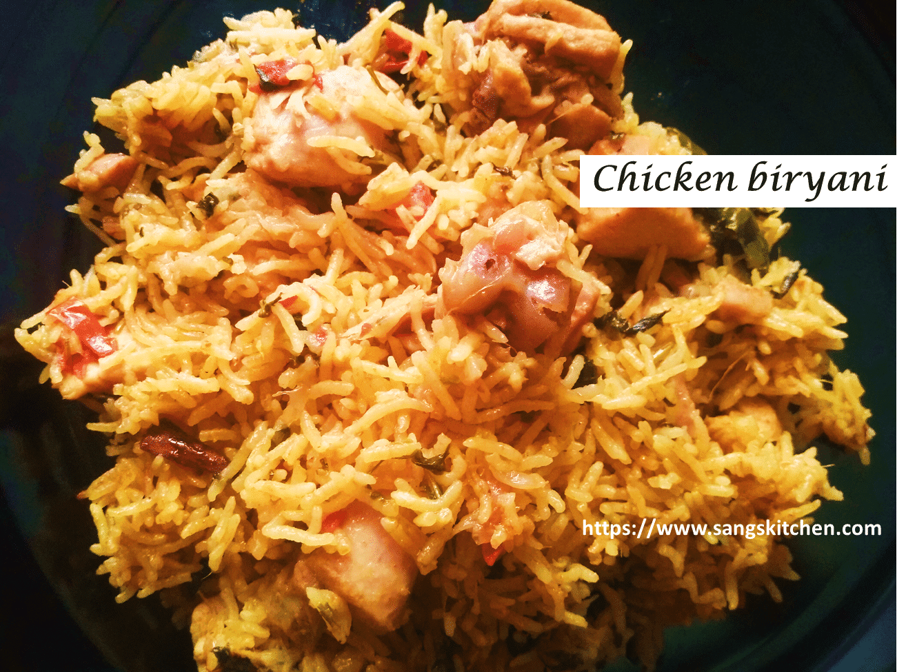 Hyderabad chicken biryani-feature
