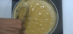 Mysore pak- besan mixed fully