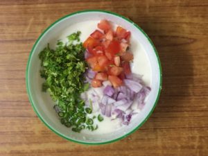 Rava uttapam -mix veggies