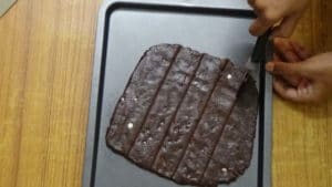Chocolate cookies -square shapes