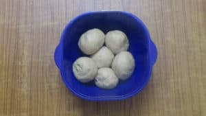 Aloo paratha -dough balls