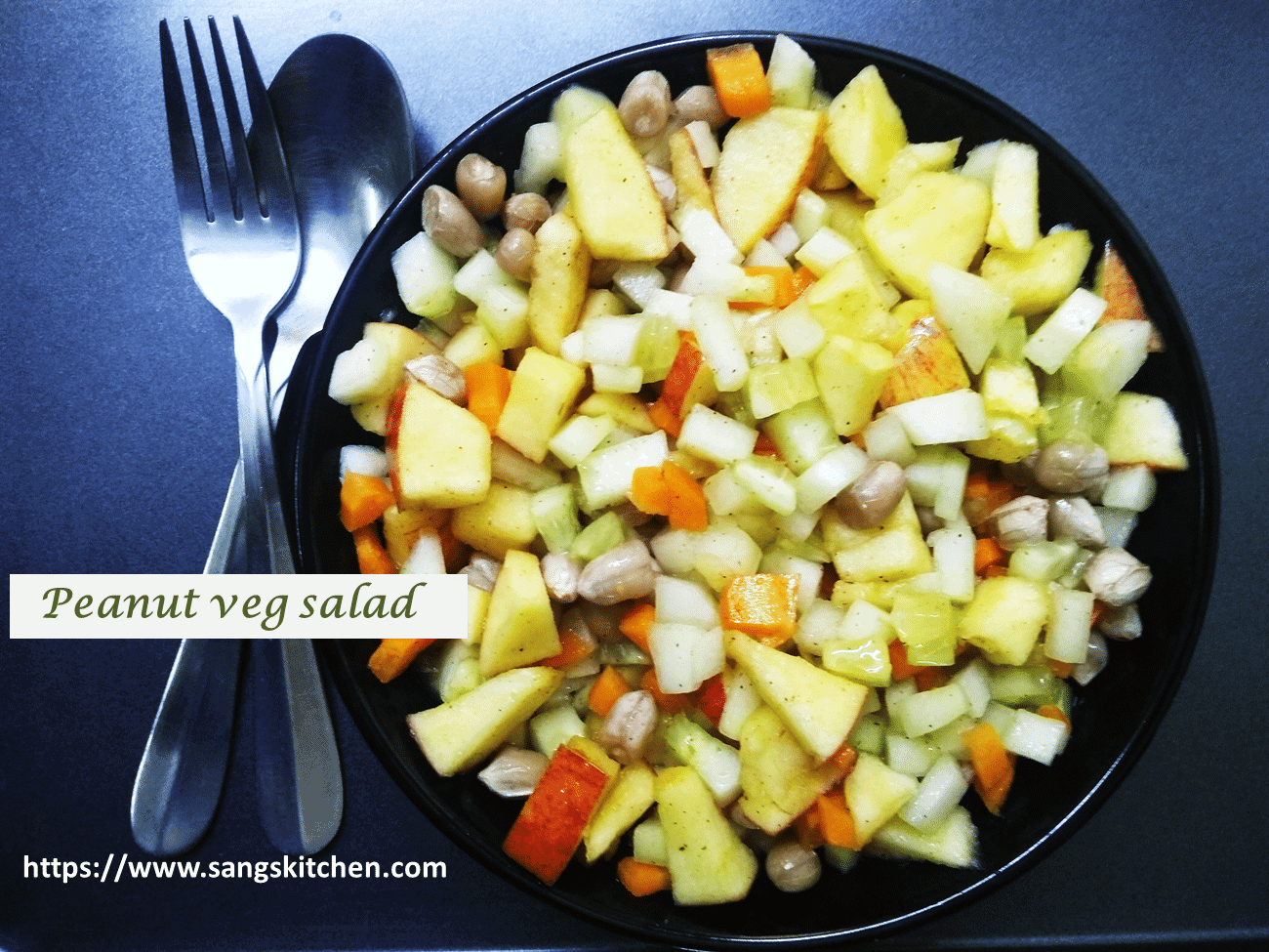 Peanut vegetable salad -feature