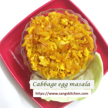 Cabbage egg masala -thumbnail