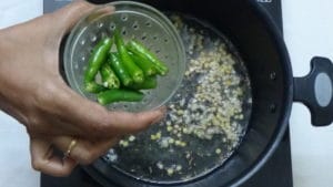 Semiya upma -green chilli