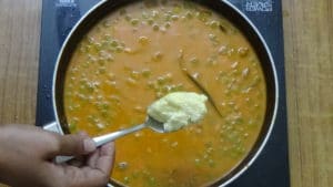 Mushroom green peas masala -fresh cream