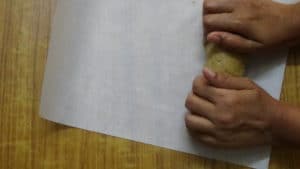 Oats cookies -baking paper