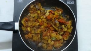 Brinjal fry -cooked