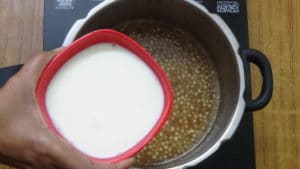 Javvarisi payasam -milk