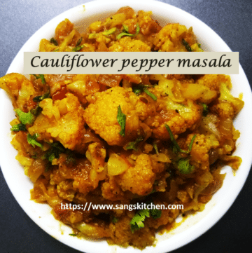 Cauliflower pepper masala -thumbnail