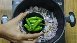 Millet upma -green chilli