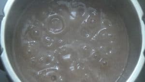 Ragi malt -bubbling