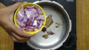 Mushroom biryani -onion