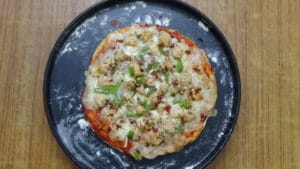Chicken pizza -baked