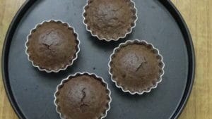 Chocolate moist cupcake -baked