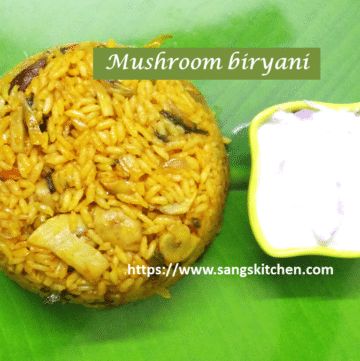 Mushroom biryani -thumbnail