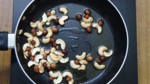 Rava Kesari -fried cashews