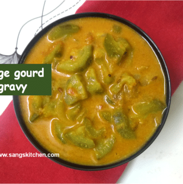 Ridge gourd gravy